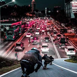 Skateboarding phone wallpaper