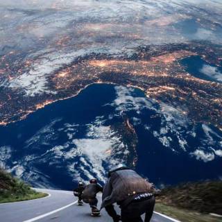 Skateboarding phone wallpaper