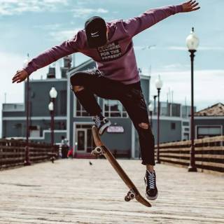 Skateboarding phone wallpaper