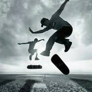 Skateboarding phone wallpaper