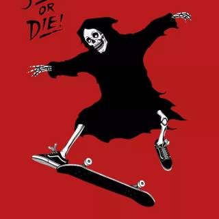 Skateboarding phone wallpaper