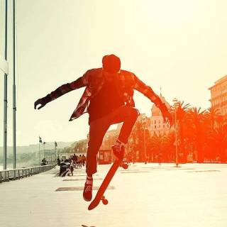 Skateboarding phone wallpaper