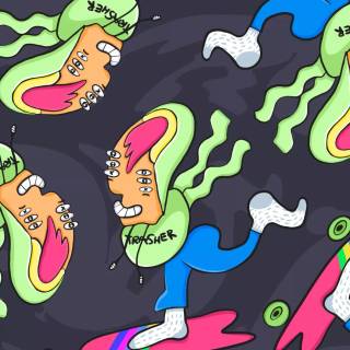 Skateboarding phone wallpaper