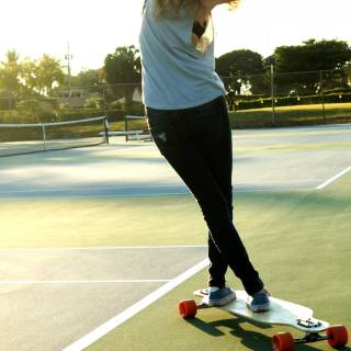 Skateboarding phone wallpaper