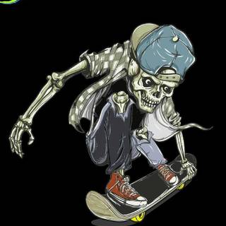 Skateboarding phone wallpaper