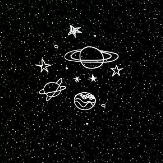 Aesthetic space iPhone wallpaper