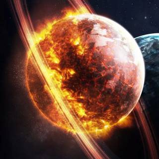 Aesthetic space iPhone wallpaper