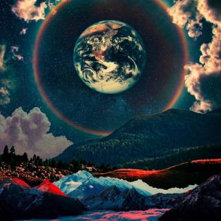Aesthetic space iPhone wallpaper