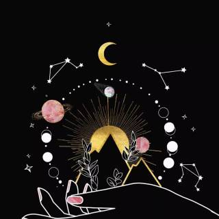 Aesthetic space iPhone wallpaper