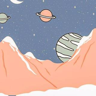 Aesthetic space iPhone wallpaper