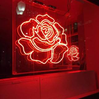 Red neon phone wallpaper