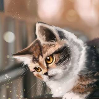 iPhone kitten wallpaper
