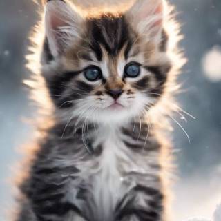 iPhone kitten wallpaper