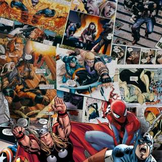 Marvel cartoon phone wallpaper