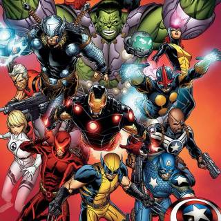 Marvel cartoon phone wallpaper