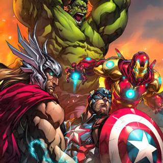 Marvel cartoon phone wallpaper