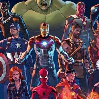 Marvel cartoon phone wallpaper
