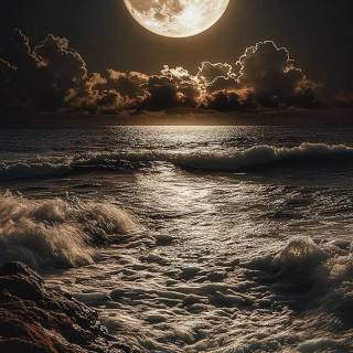 Full moon phone wallpaper