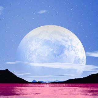 Full moon phone wallpaper