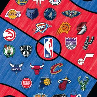 NBA logo iPhone wallpaper