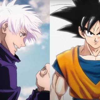 Gojo vs Goku wallpaper