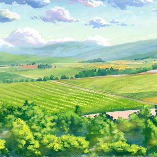 Green anime 4k phone wallpaper