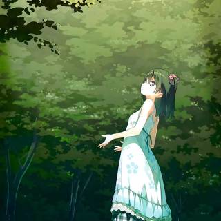Green anime 4k phone wallpaper