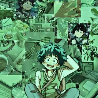 Green anime 4k phone wallpaper