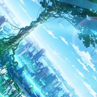 Anime scenery HD phone wallpaper