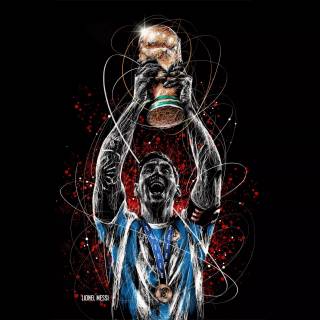 Messi World Cup desktop 4k wallpaper