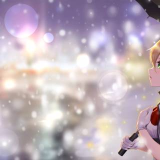 Anime 4k girl PS4 wallpaper