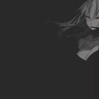 White haired anime girl desktop wallpaper