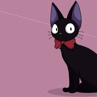 JiJi Cat minimalistic wallpaper