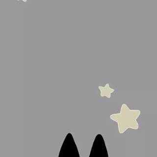 JiJi Cat minimalistic wallpaper