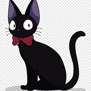 JiJi Cat minimalistic wallpaper
