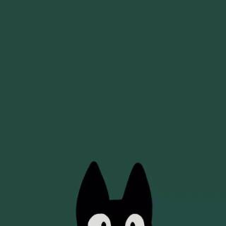 JiJi Cat minimalistic wallpaper