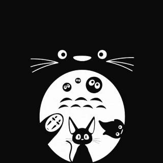 JiJi Cat minimalistic wallpaper