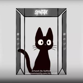 JiJi Cat minimalistic wallpaper