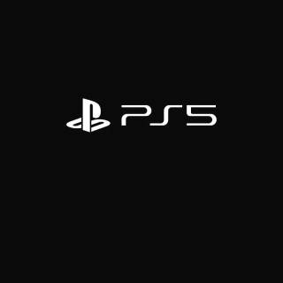PS5 black and white wallpaper
