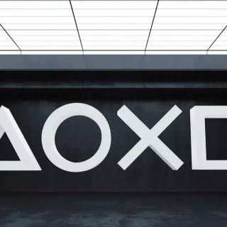PS5 black and white wallpaper