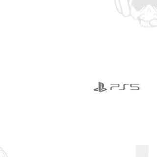 PS5 black and white wallpaper