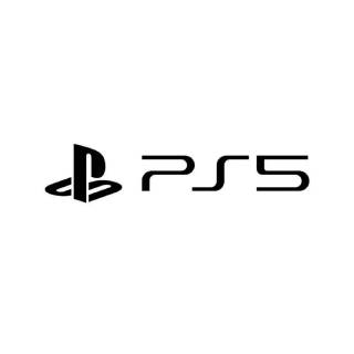 PS5 black and white wallpaper