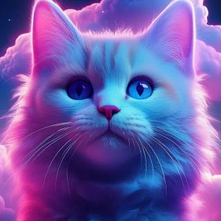 Galaxy kitten wallpaper