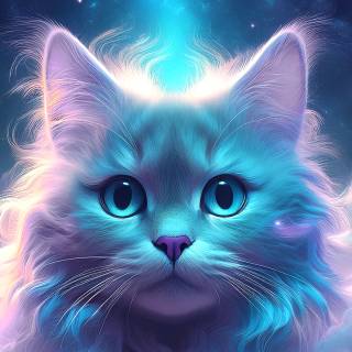 Galaxy kitten wallpaper