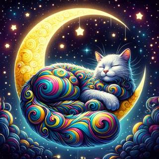 Galaxy kitten wallpaper