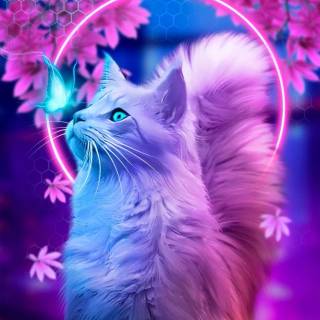 Galaxy kitten wallpaper