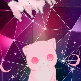 Galaxy kitten wallpaper