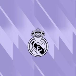 Purple Real Madrid logo wallpaper