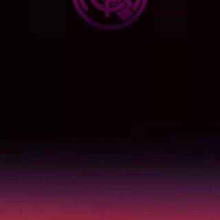Purple Real Madrid logo wallpaper