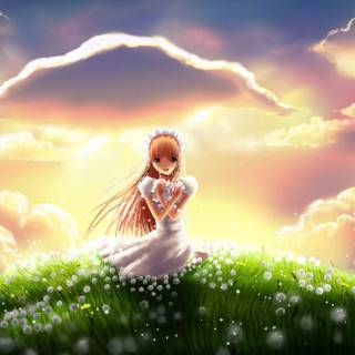 Dandelions anime wallpaper